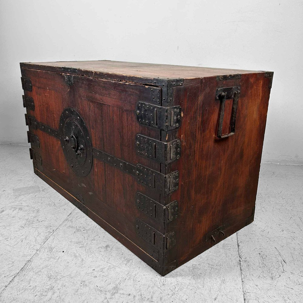 Traditional Japanese Tansu Meiji Cabinet, 1890s