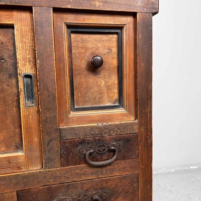 Traditional Japanese Tansu Storage Cabinet, 1920s, Set of 2-DWL-1807073