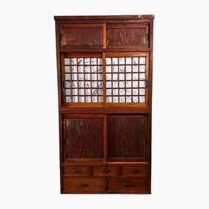 Traditional Japanese Tansu Storage Cabinet, 1920s, Set of 2-DWL-1807096