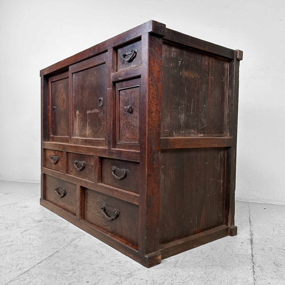 Traditional Taishhō Japanese Storage Cabinet, 1920s