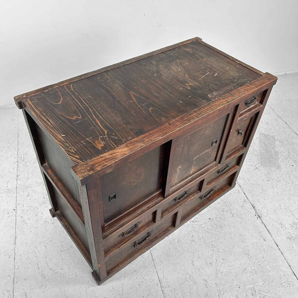 Traditional Taishhō Japanese Storage Cabinet, 1920s