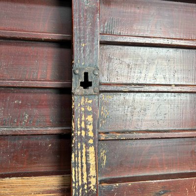 Traditional Taishō Two-Piece Japanese Storage Cabinet, 1920s, Set of 2