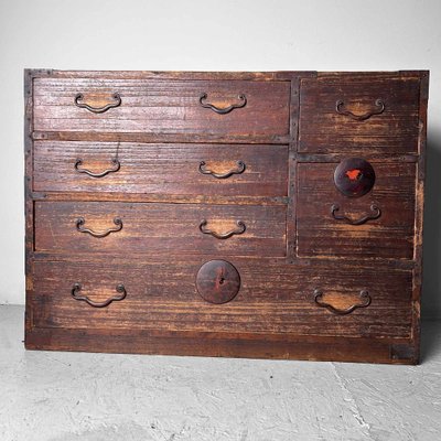 Traditional Tansu Chest of Drawers, Japan, 1890s-DWL-1787468