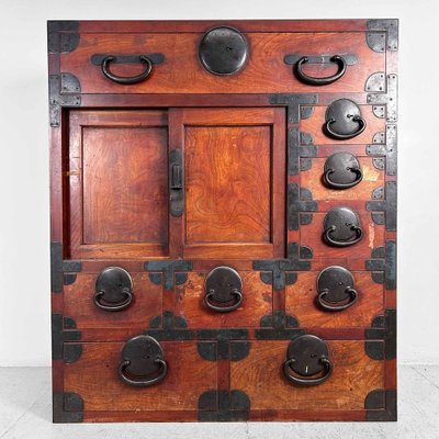 Traditional Tansu Chest of Drawers, Japan, 1920s-DWL-1787529