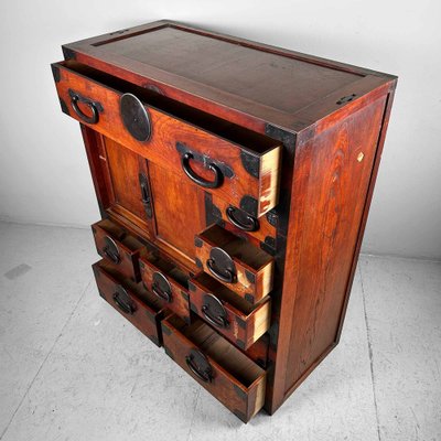 Traditional Tansu Chest of Drawers, Japan, 1920s-DWL-1787529