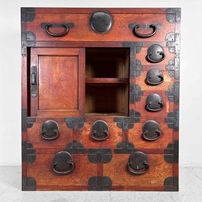 Traditional Tansu Chest of Drawers, Japan, 1920s-DWL-1787529