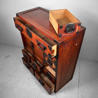 Traditional Tansu Chest of Drawers, Japan, 1920s-DWL-1787529