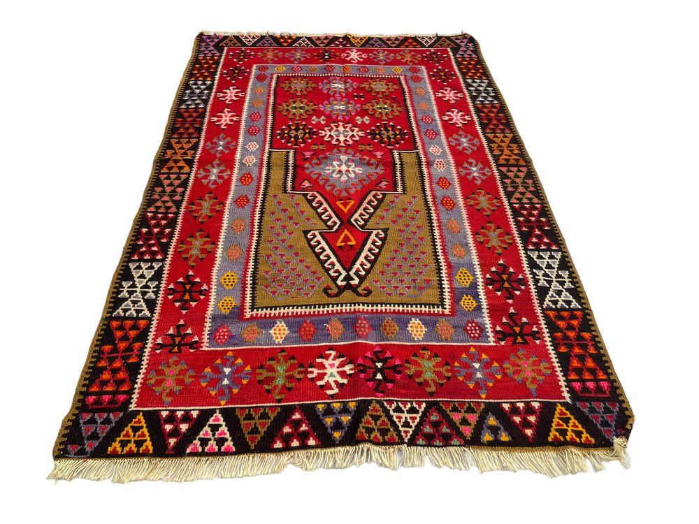 Traditional Turkish Kilim Rug, 1960