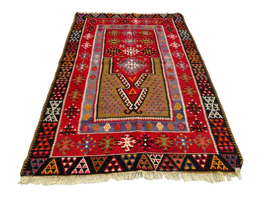 Traditional Turkish Kilim Rug, 1960