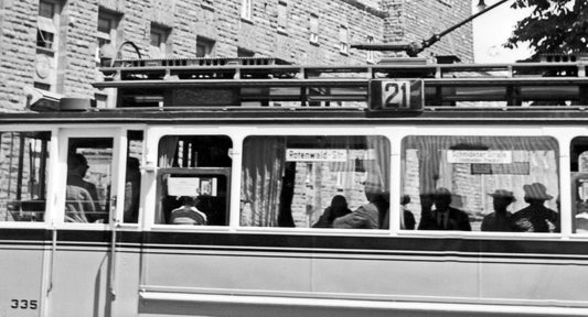 Tram Line No. 2 at Main Station, Stuttgart Germany, 1935