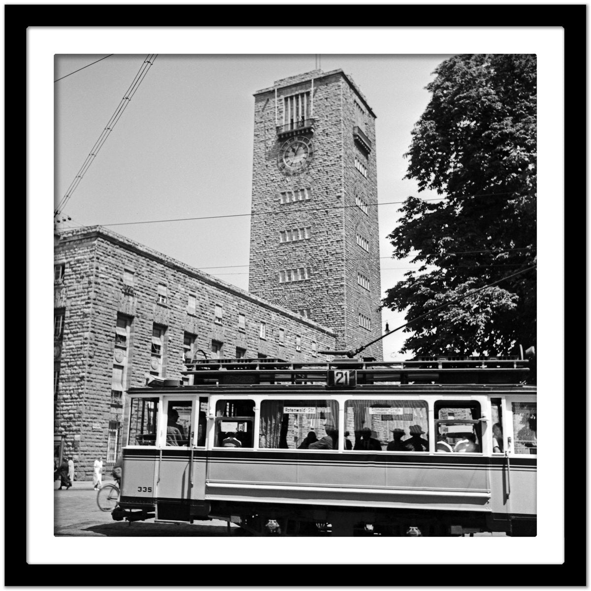 Tram Line No. 2 at Main Station, Stuttgart Germany, 1935