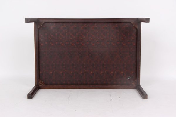 Tranekær Coffee Table in Wenge-End-Wood Mosaic, 1970s-DQ-1723874