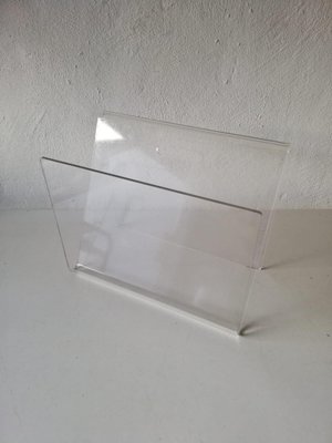 Transparent Acrylic Glass Magazine Rack, Germany, 1970s-RDS-1146565