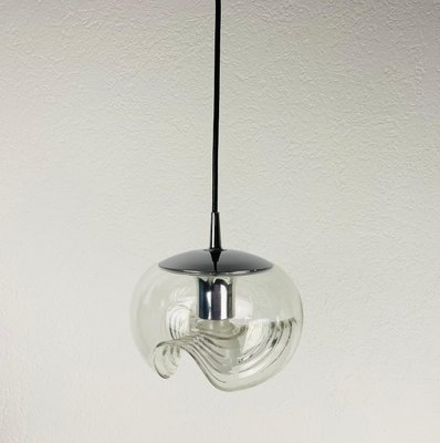 Transparent Glass Pendant Lamp by Koch & Lowy for Peill and Putzler, 1960s-PUK-865655