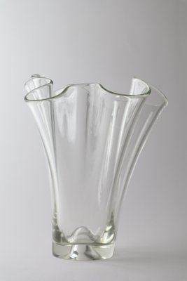 Transparent Laguna Vase by Holmegaard for Lütken, 1950s Taschentuchvase-ESB-1368103