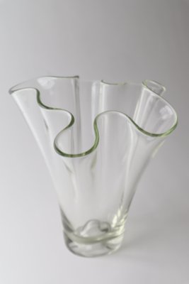 Transparent Laguna Vase by Holmegaard for Lütken, 1950s Taschentuchvase-ESB-1368103