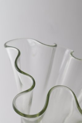 Transparent Laguna Vase by Holmegaard for Lütken, 1950s Taschentuchvase-ESB-1368103