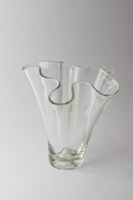 Transparent Laguna Vase by Holmegaard for Lütken, 1950s Taschentuchvase-ESB-1368103