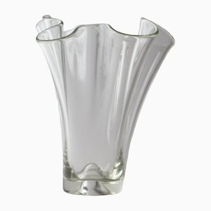 Transparent Laguna Vase by Holmegaard for Lütken, 1950s Taschentuchvase-ESB-1368103