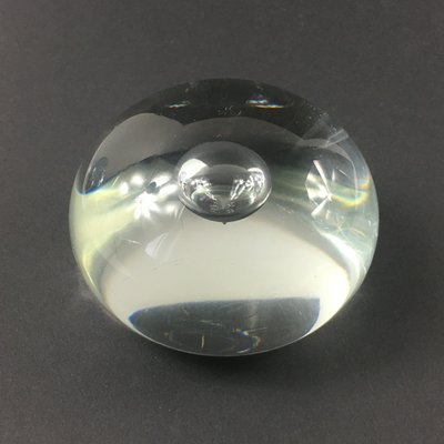 Transparent Murano Glass Paperweight by Alfredo Barbini, Italy, 1970s-BMM-1330902