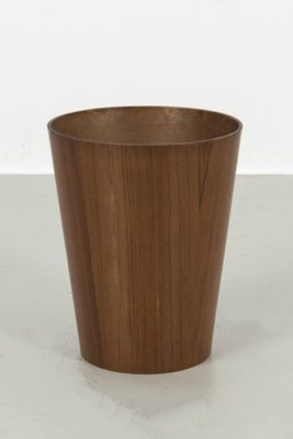 Trash Can in Teak Wood Veneer-OKG-1707039