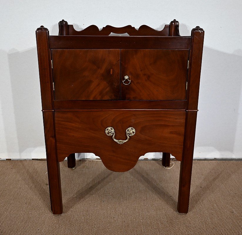 Travel Cabinet in Solid Mahogany, Late 18th Century