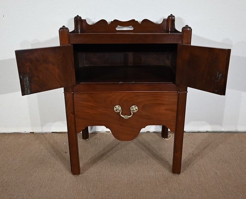 Travel Cabinet in Solid Mahogany, Late 18th Century