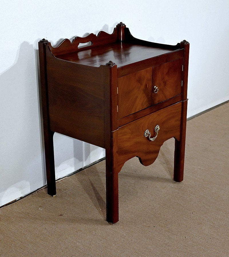 Travel Cabinet in Solid Mahogany, Late 18th Century