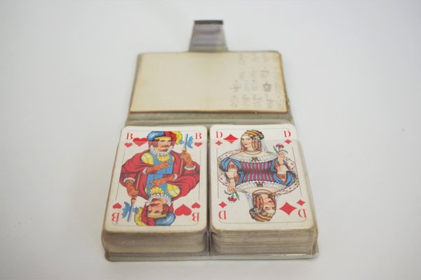 Travel Notepad with Playing Cards from Schmids Munchen Spielkarten, 1960s-KNM-935229