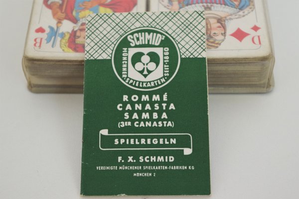 Travel Notepad with Playing Cards from Schmids Munchen Spielkarten, 1960s-KNM-935229