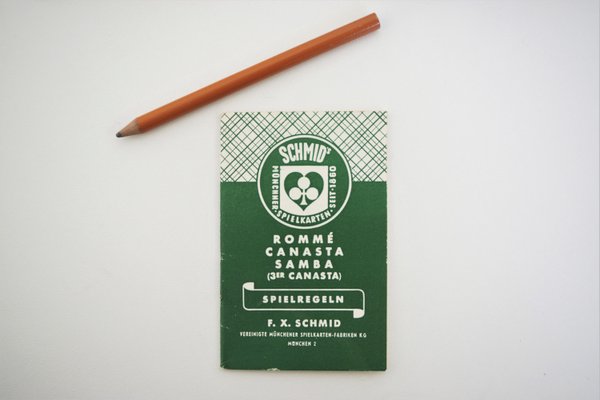 Travel Notepad with Playing Cards from Schmids Munchen Spielkarten, 1960s-KNM-935229