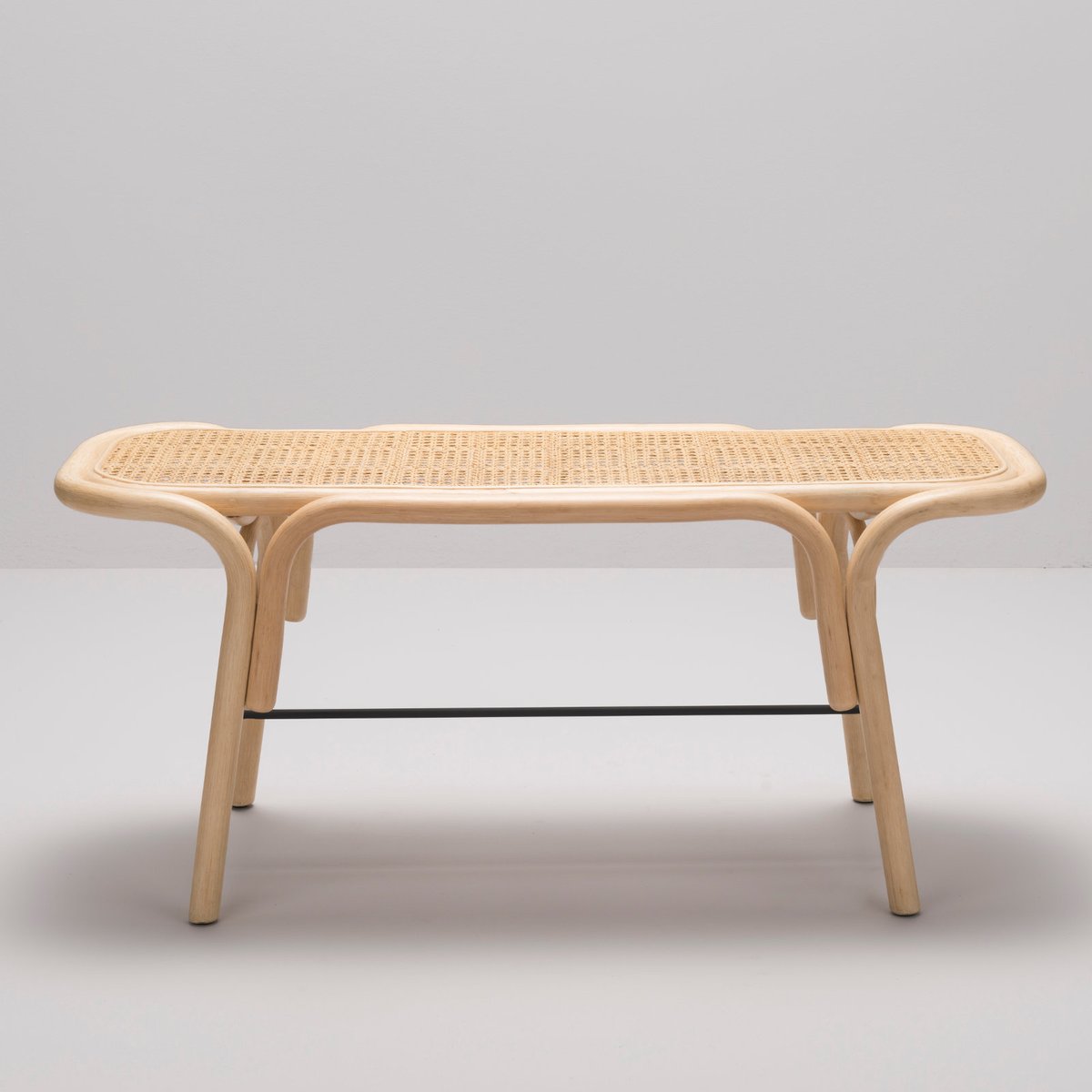 Traverse Rattan Bench by AC/AL Studio for ORCHID EDITION