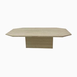 Travertin Rectangular Coffee Table, 1970s-BGP-1178643