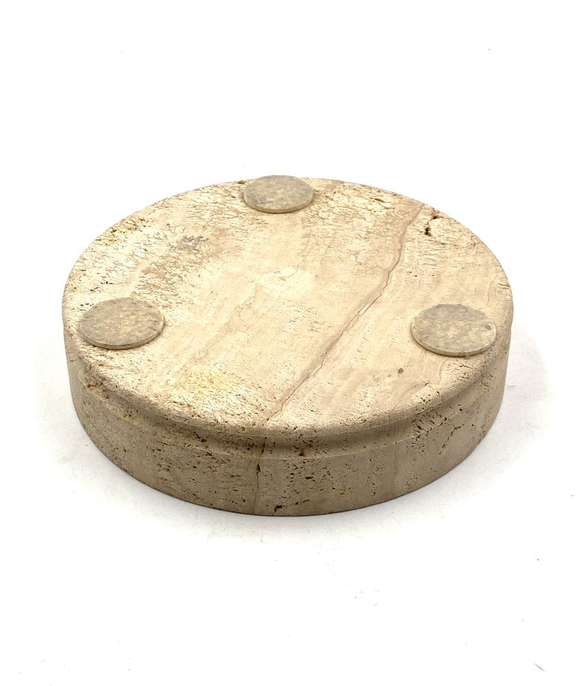 Travertine Ashtray by Cerri Nestore, Italy, 1970s