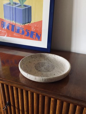 Travertine Bowl by Cerri Nestore, Italy, 1970s-TXN-1786805