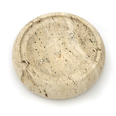 Travertine Bowl or Coin Tray, 1970s-EZ-1295981