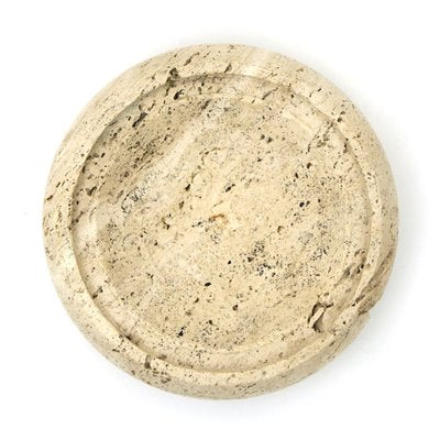 Travertine Bowl or Coin Tray, 1970s-EZ-1295981