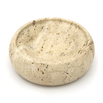 Travertine Bowl or Coin Tray, 1970s-EZ-1295981