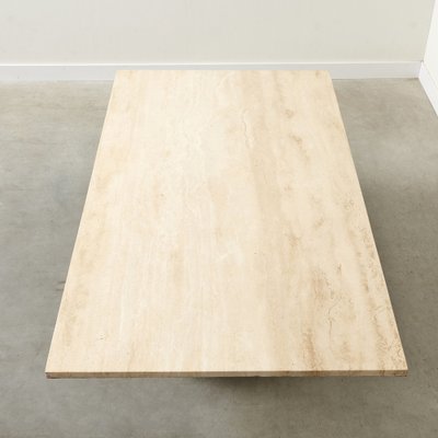 Travertine Coffee Table, 1970s-NDL-1706734