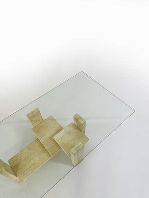 Travertine Coffee Table by Willy Ballez-INH-1363415