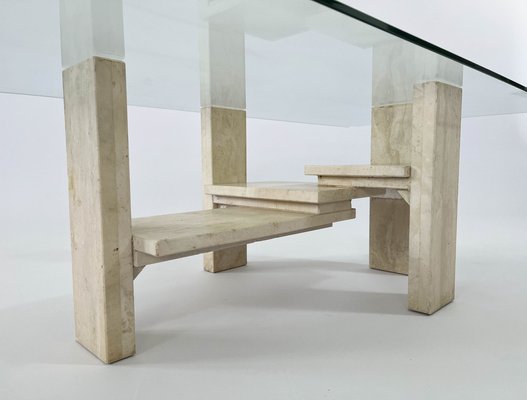 Travertine Coffee Table by Willy Ballez-INH-1363415