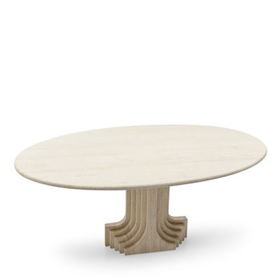 Travertine Dining Table by Carlo Scarpa for Cattelan, Italy, 1970s-TJQ-1789379