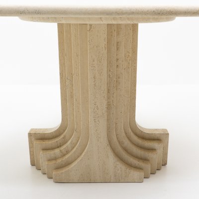 Travertine Dining Table by Carlo Scarpa for Cattelan, Italy, 1970s-TJQ-1789379