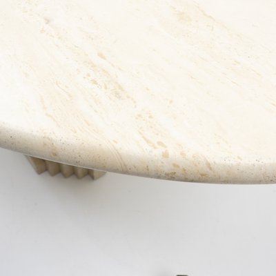 Travertine Dining Table by Carlo Scarpa for Cattelan, Italy, 1970s-TJQ-1789379