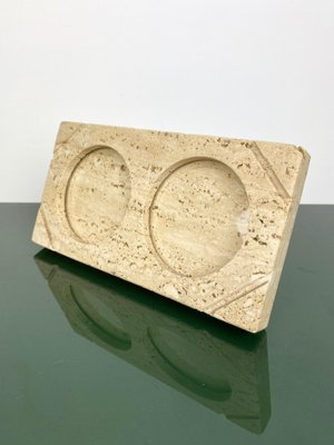 Travertine Double Picture Frame by Fratelli Mannelli, Italy, 1970s, Set of 2-LYQ-1171653