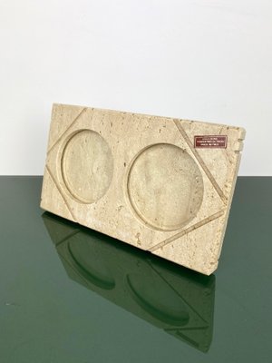 Travertine Double Picture Frame by Fratelli Mannelli, Italy, 1970s, Set of 2-LYQ-1171653