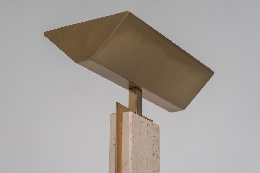 Travertine Floor Lamp by Camille Breesch, 1970s