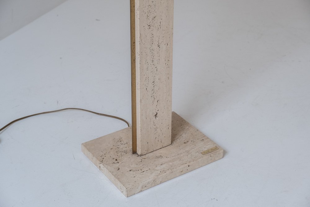 Travertine Floor Lamp by Camille Breesch, 1970s