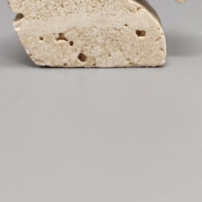 Travertine Horse Sculpture by Enzo Mari for F.lli Mannelli, 1970s-QGR-1305054