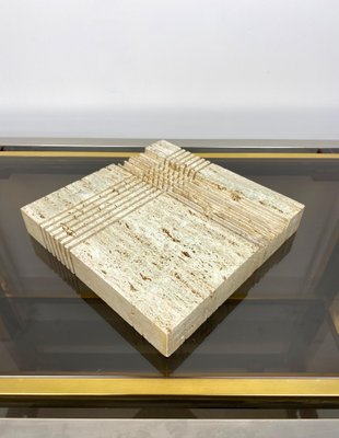 Travertine Letter Holder Paperweight from Fratelli Mannelli, Italy, 1970s-LYQ-1171557